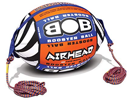 AIRHEAD AHBOB-1 Bob Tow Rope w/ Inflatable Buoy Booster Ball Lake Towables Tubes