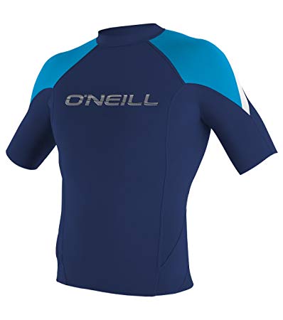 O'Neill Wetsuits UV Sun Protection Mens Hammer Short Sleeve Crew Sun Shirt Rash Guard