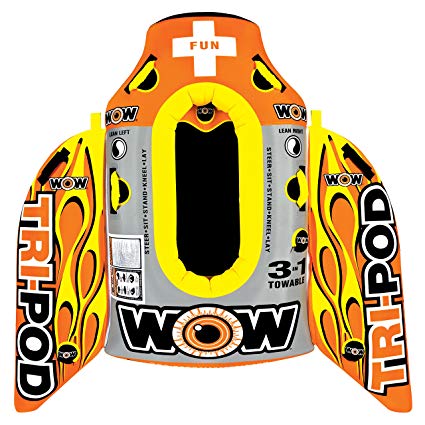 WOW World of Watersports, 13-1020, Tri Pod, 3 Towables in One, Cockpit or Deck Tube