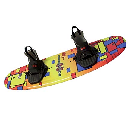 Hydroslide Junior 180 Wakeboard Blank, Yellow/Orange/Red, 125-Pound