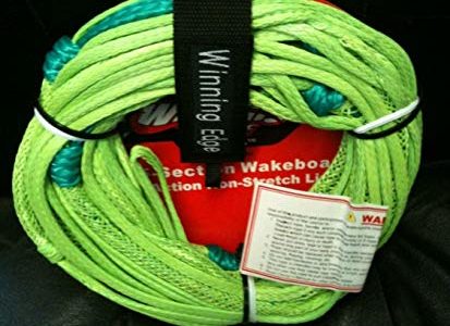 Winning Edge 70′ 5-Section Wakeboard Pro Action Non-Stretch Line, Green Review